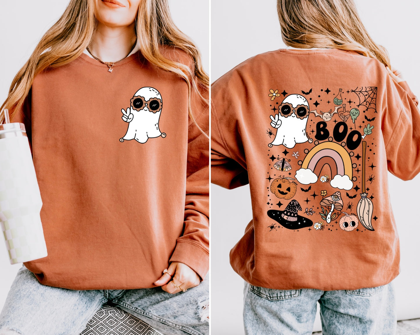 Groovy Ghost Women’s Crewneck