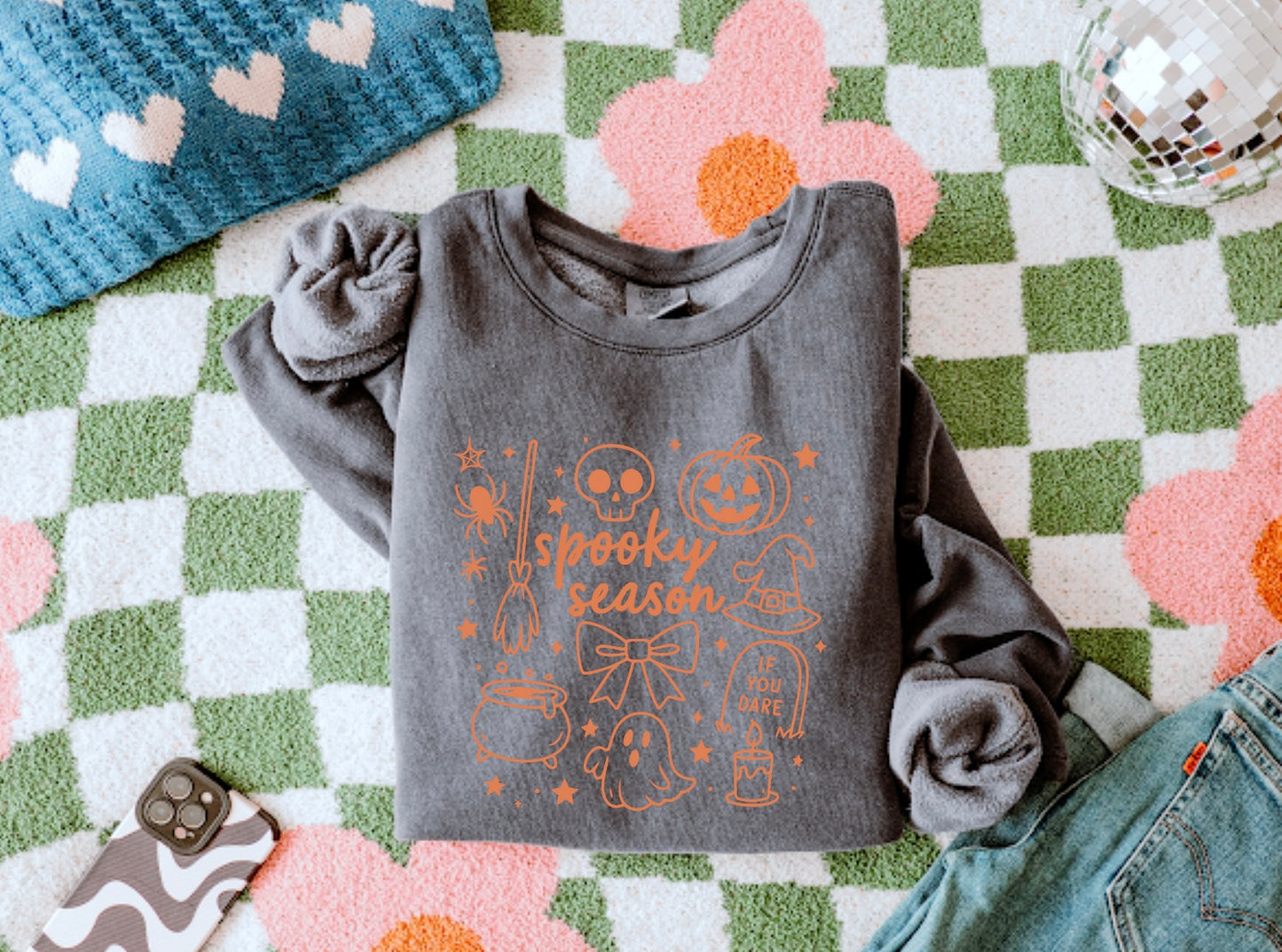 Spooky Sribbles Women’s Crewneck