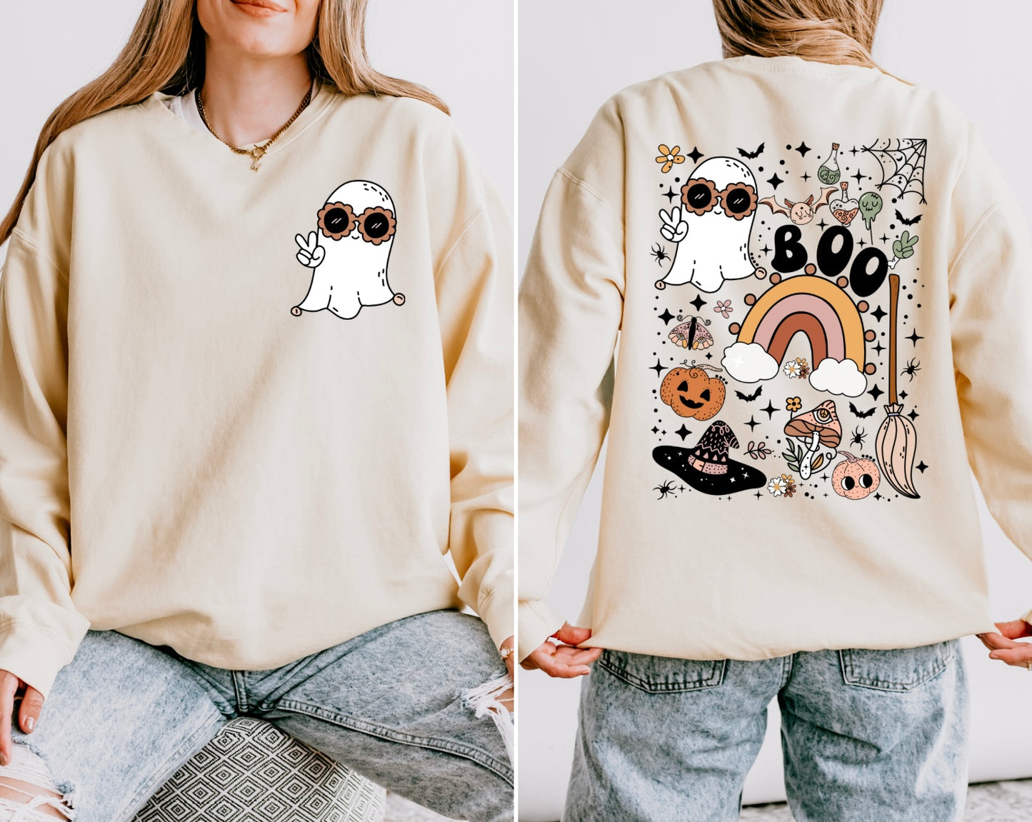Groovy Ghost Women’s Crewneck