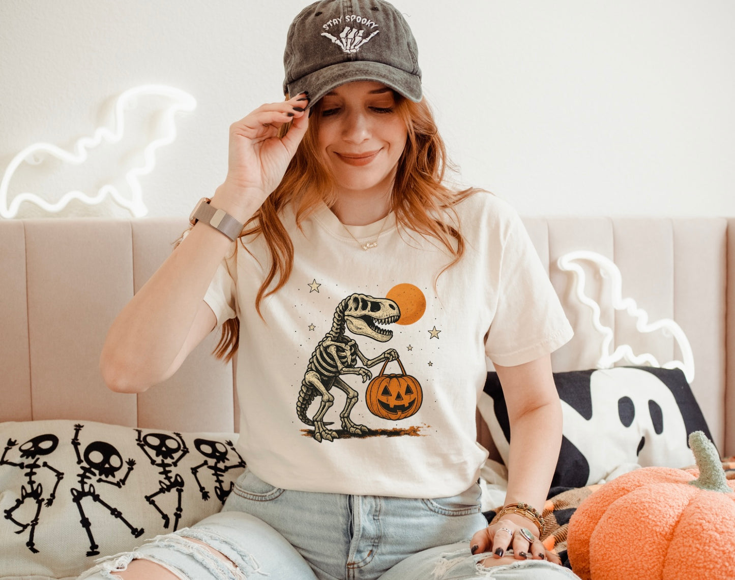 Dinosaur Trick Or Treat Tee
