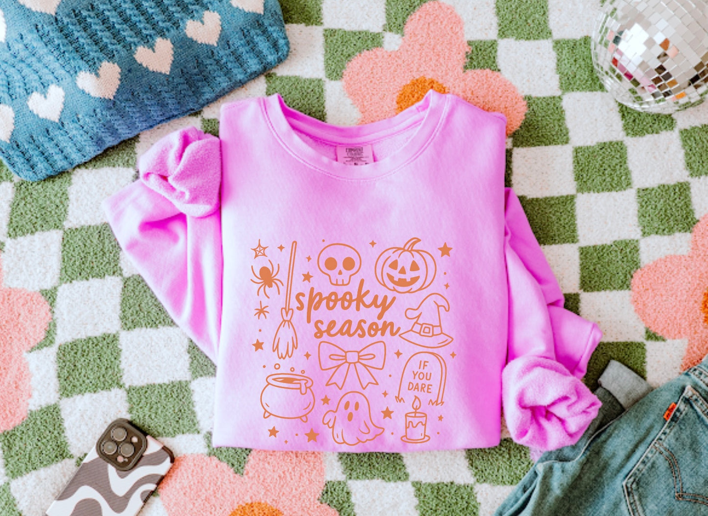 Spooky Sribbles Women’s Crewneck