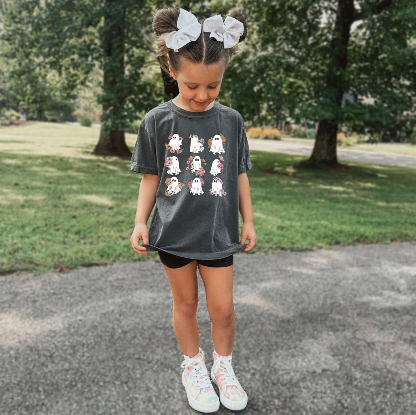 Vintage Ghost Floral Girls Design