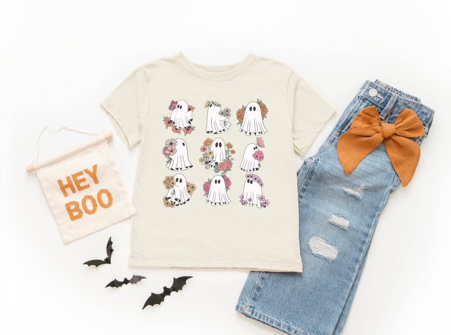 Vintage Ghost Floral Girls Design