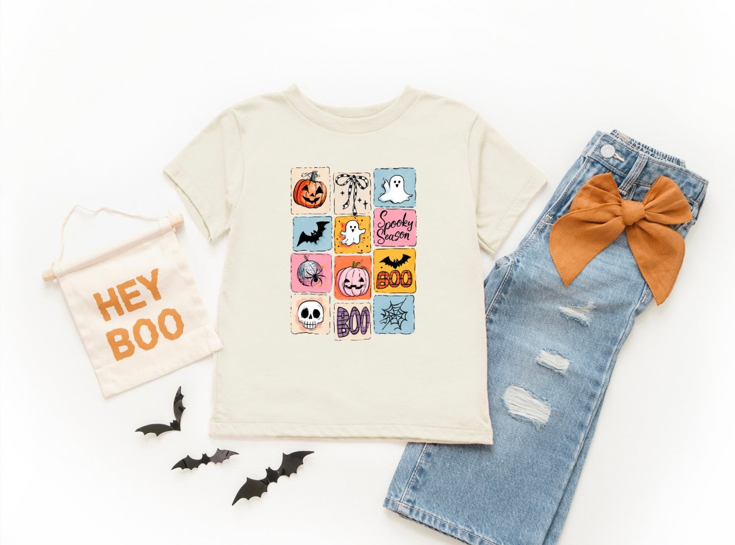 Retro Halloween Stamp Girls Design