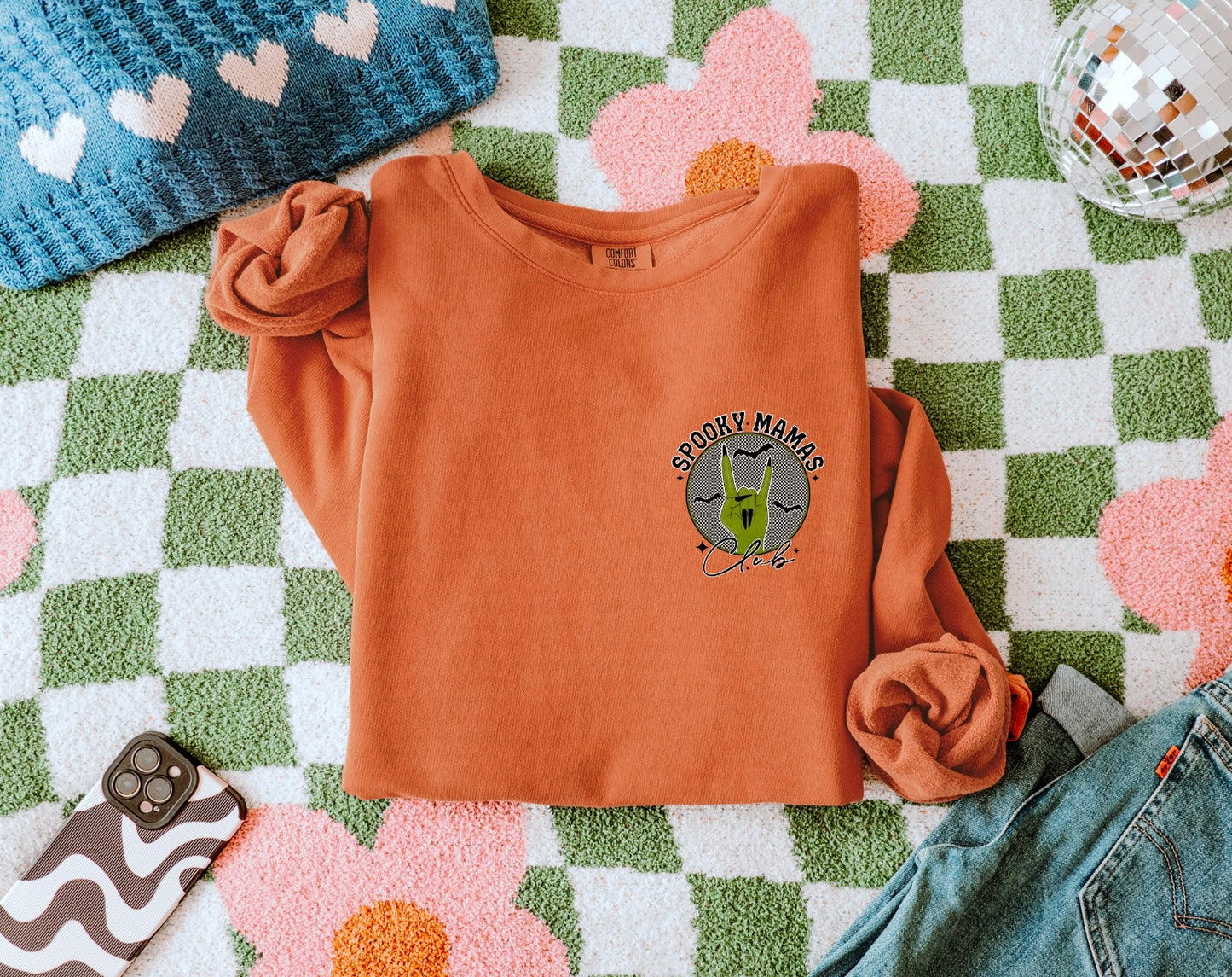 Spooky Mama Rock On Crewneck