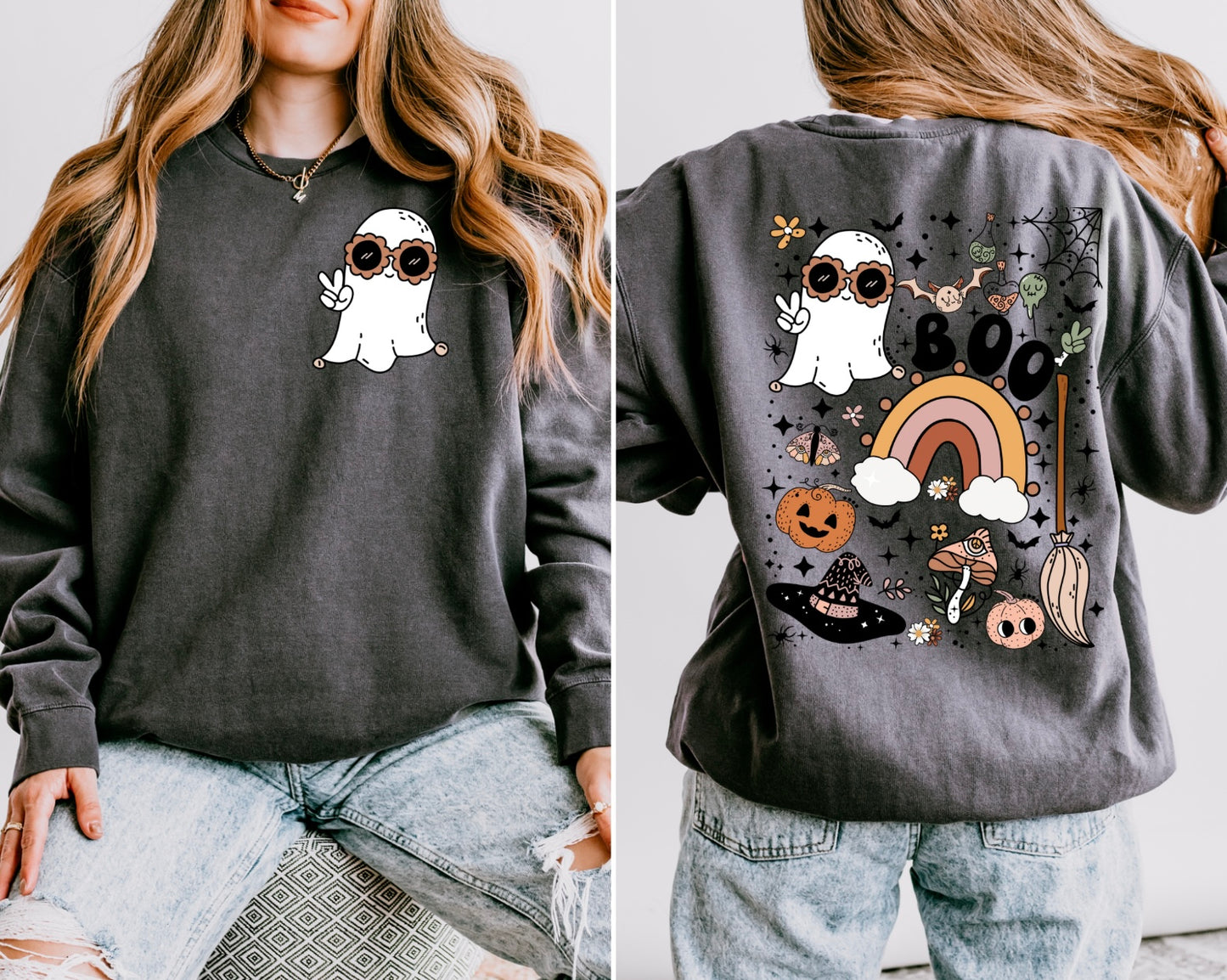 Groovy Ghost Women’s Crewneck