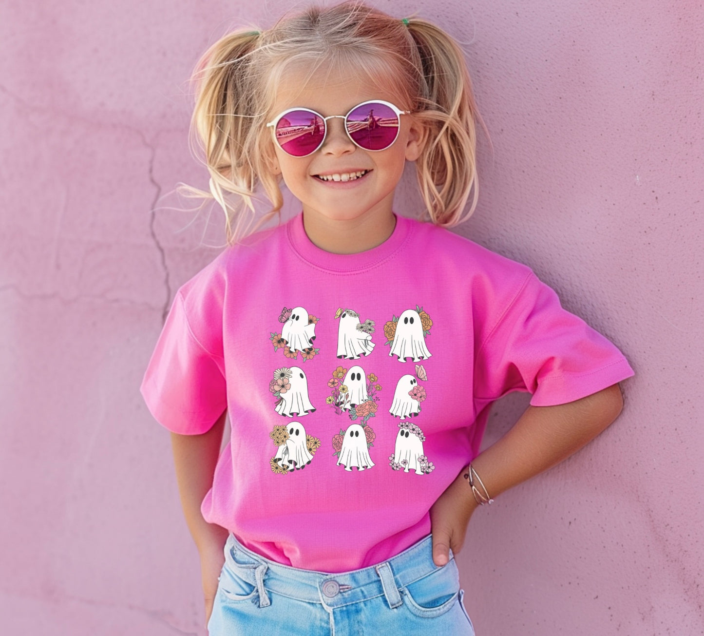 Vintage Ghost Floral Girls Design