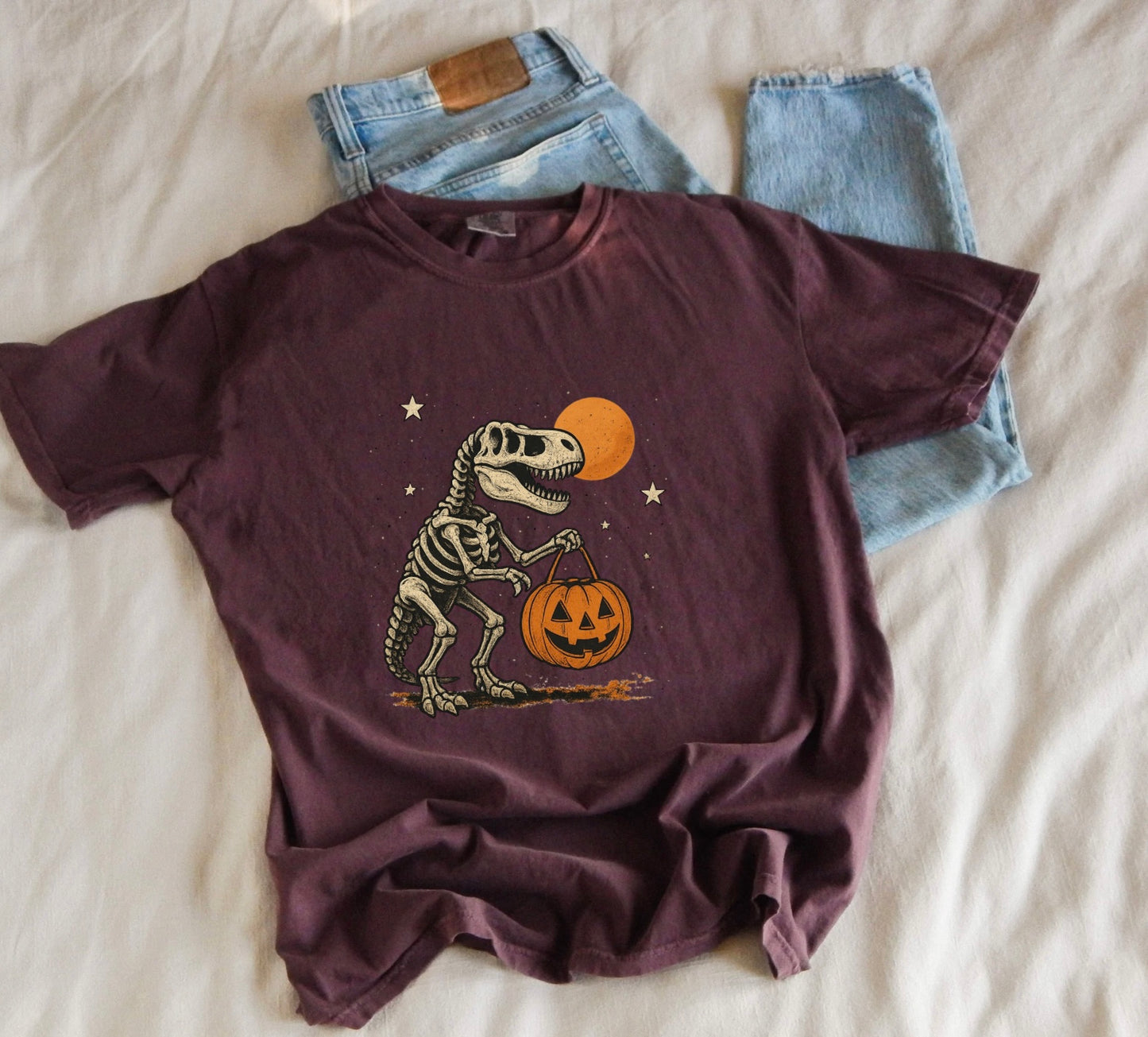 Dinosaur Trick Or Treat Tee