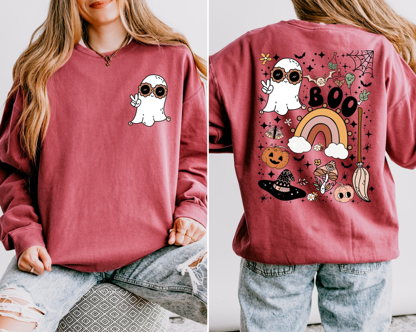Groovy Ghost Women’s Crewneck