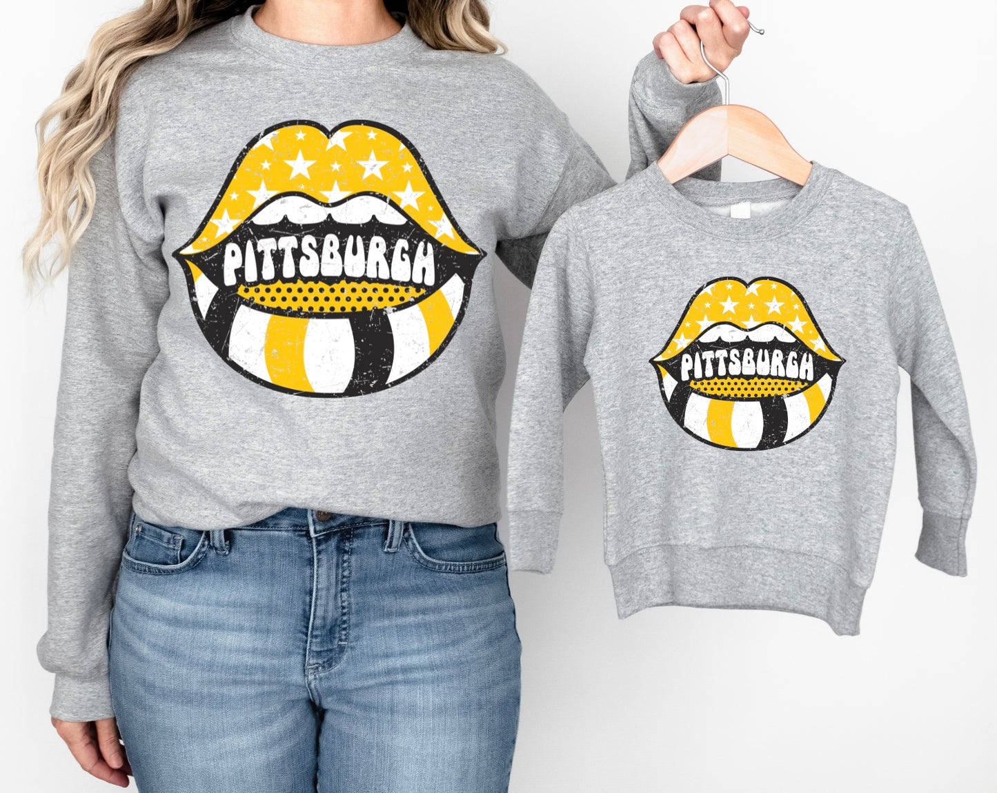 Distressed Pittsburgh women's tee