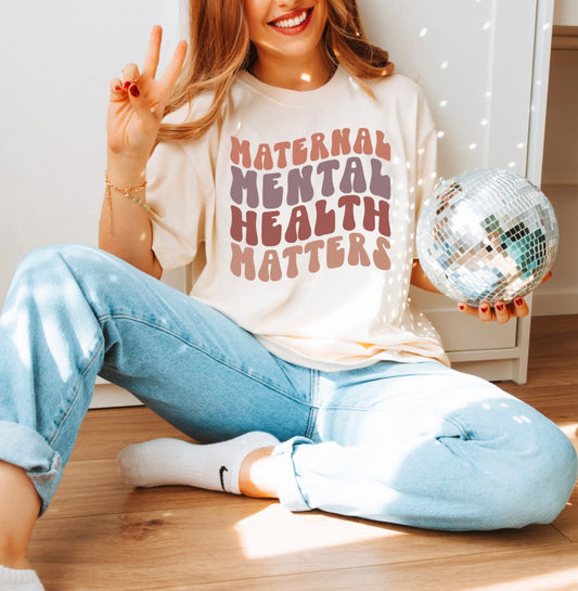 Maternal mental health tee