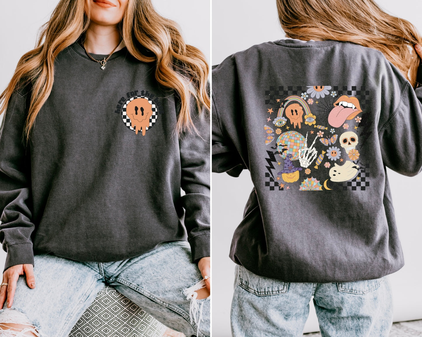 Here For The Boos Women’s Crewneck
