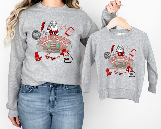 Georgia Bulldogs kids crewneck