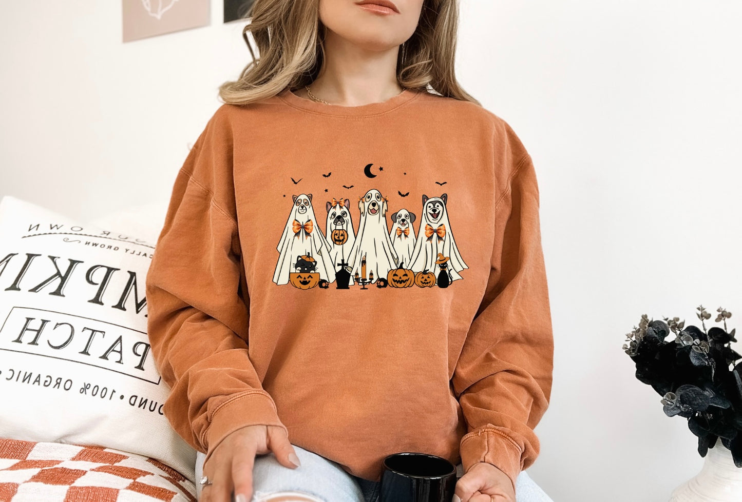 Pup O lantern Women’s Crewneck