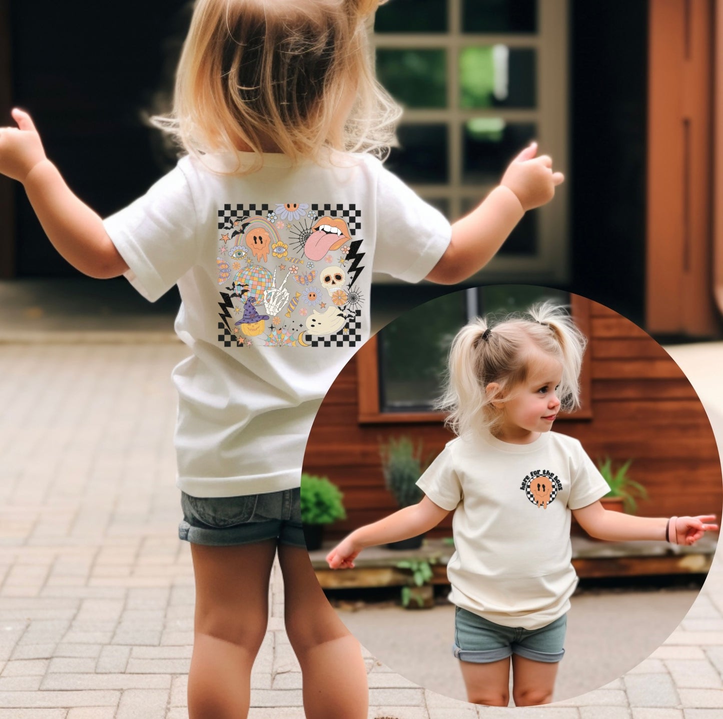 Here For The Boos Girls Design