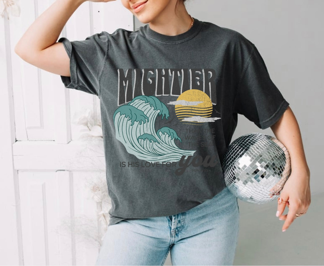 Mightier than the waves tee