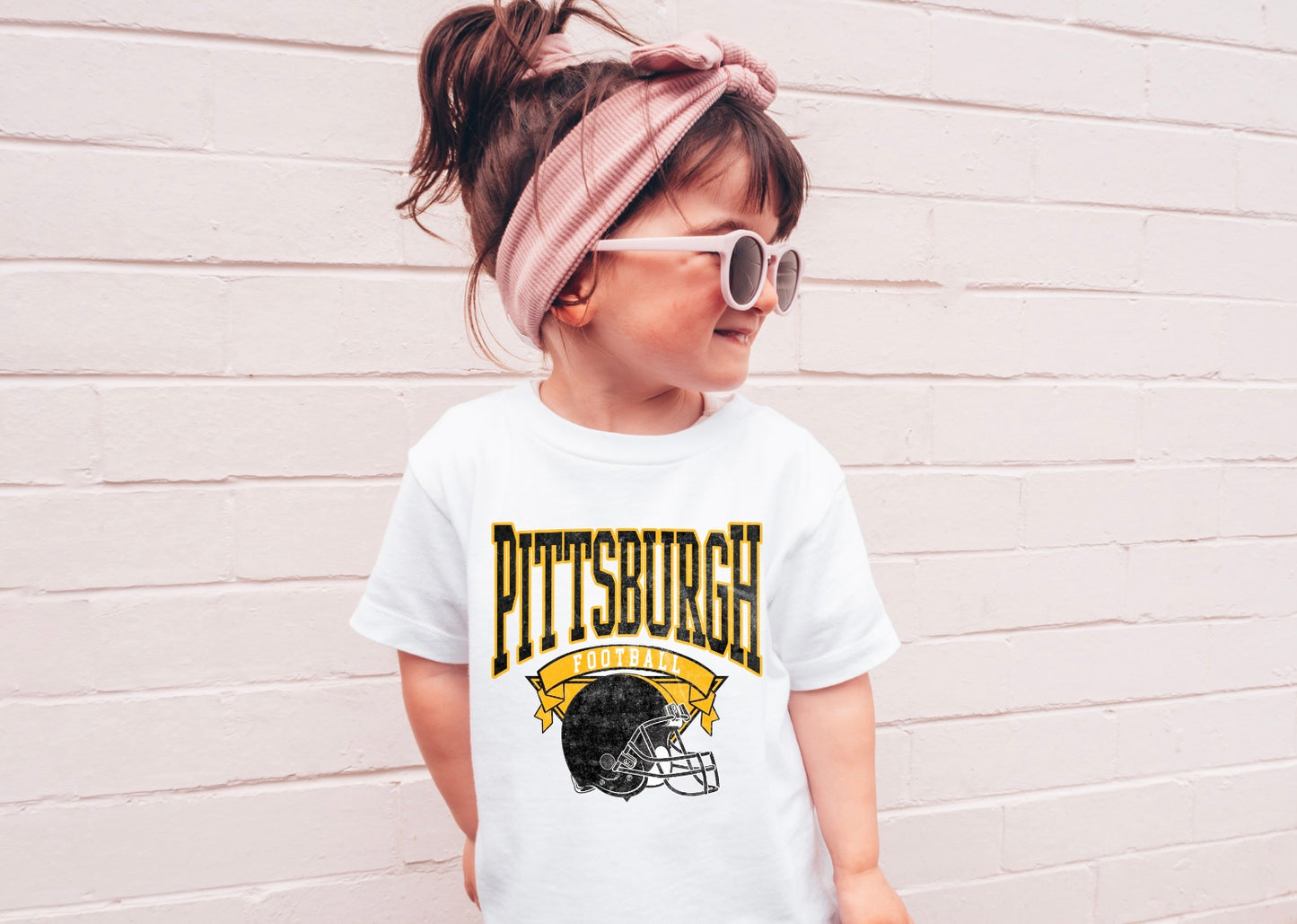 Vintage Steelers kids tee