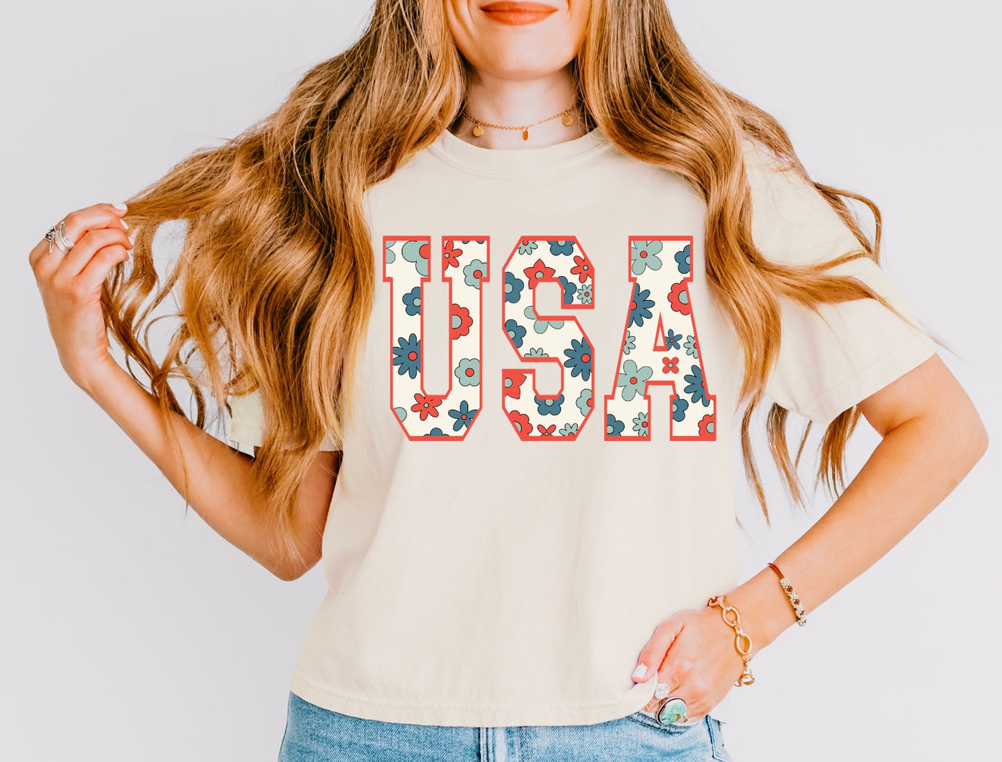 Land That I Love Floral Tee