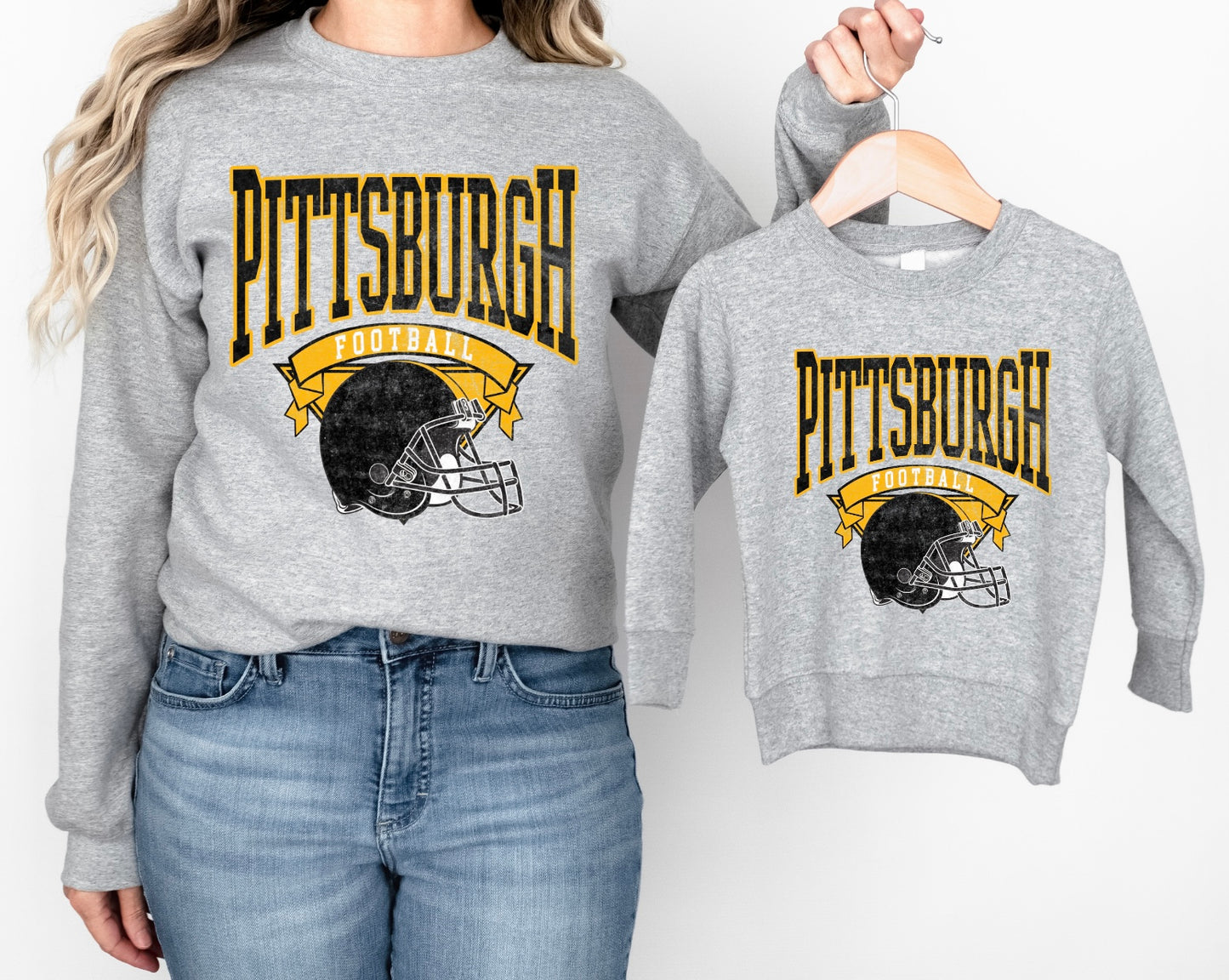 Vintage Steelers kids crewneck