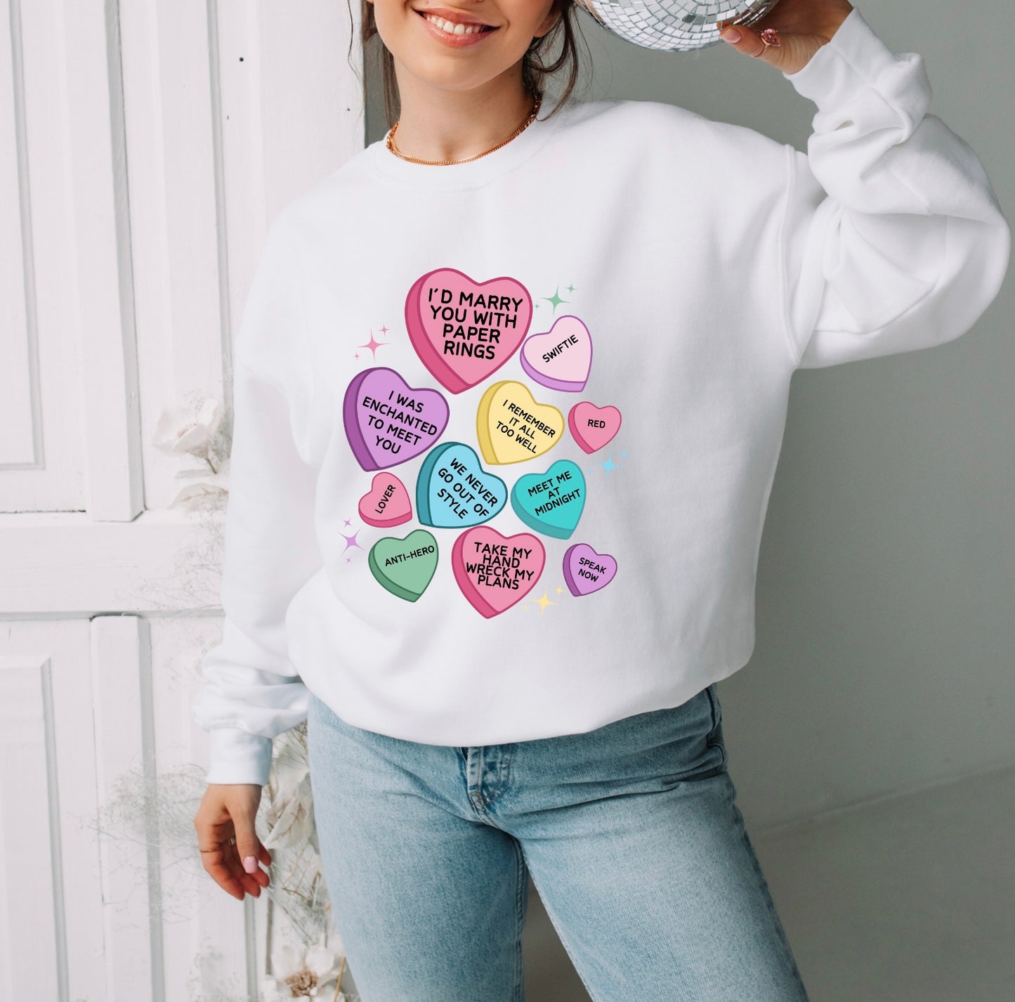 Candy hearts adult size