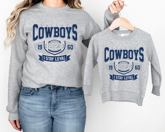 Cowboys kids crewneck