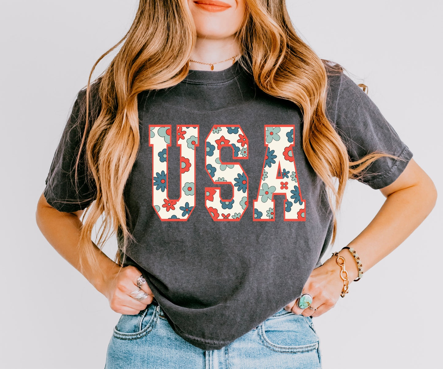 Land That I Love Floral Tee