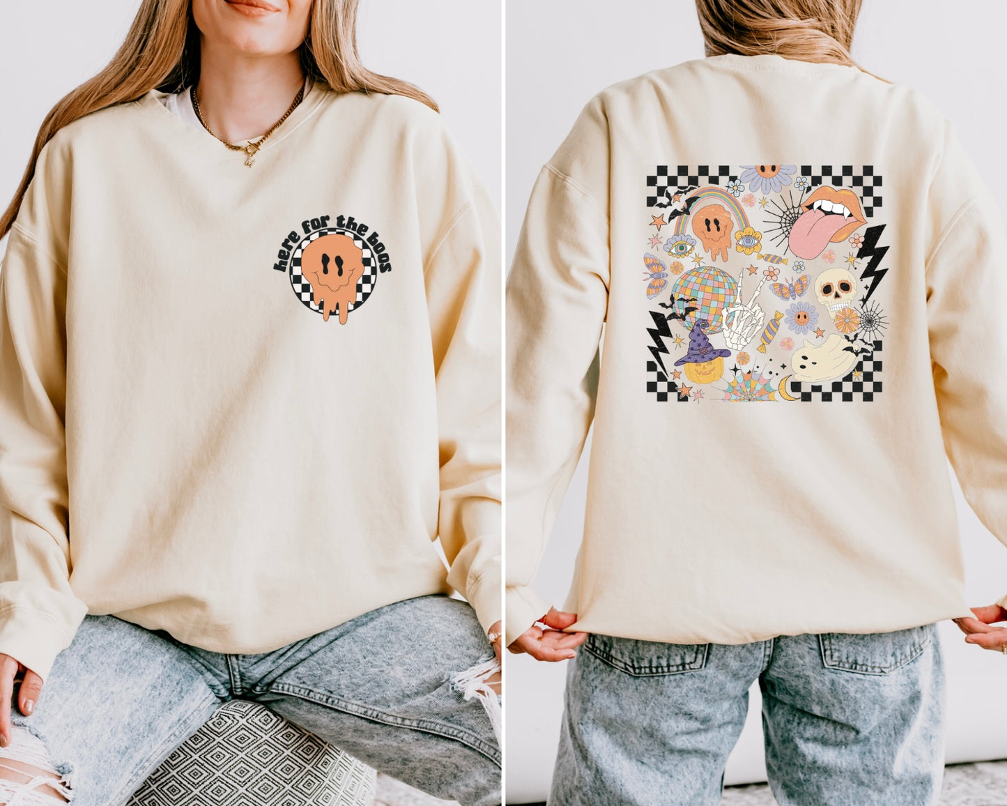 Here For The Boos Women’s Crewneck