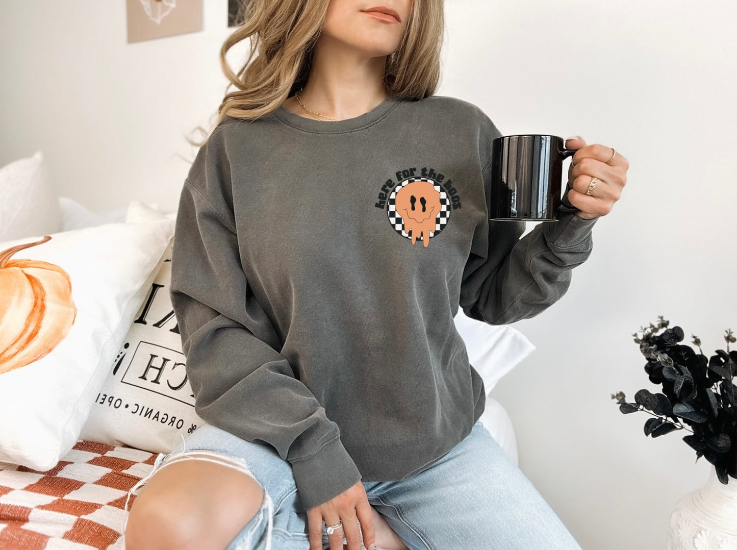 Here For The Boos Women’s Crewneck
