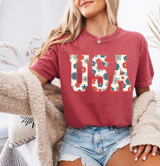 Land That I Love Floral Tee