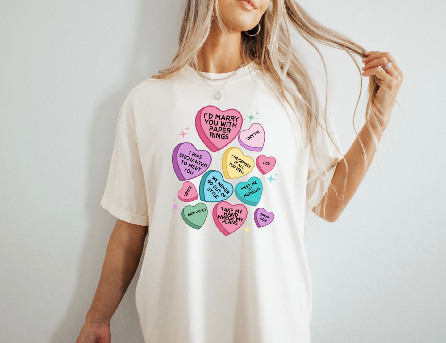 Candy hearts adult size