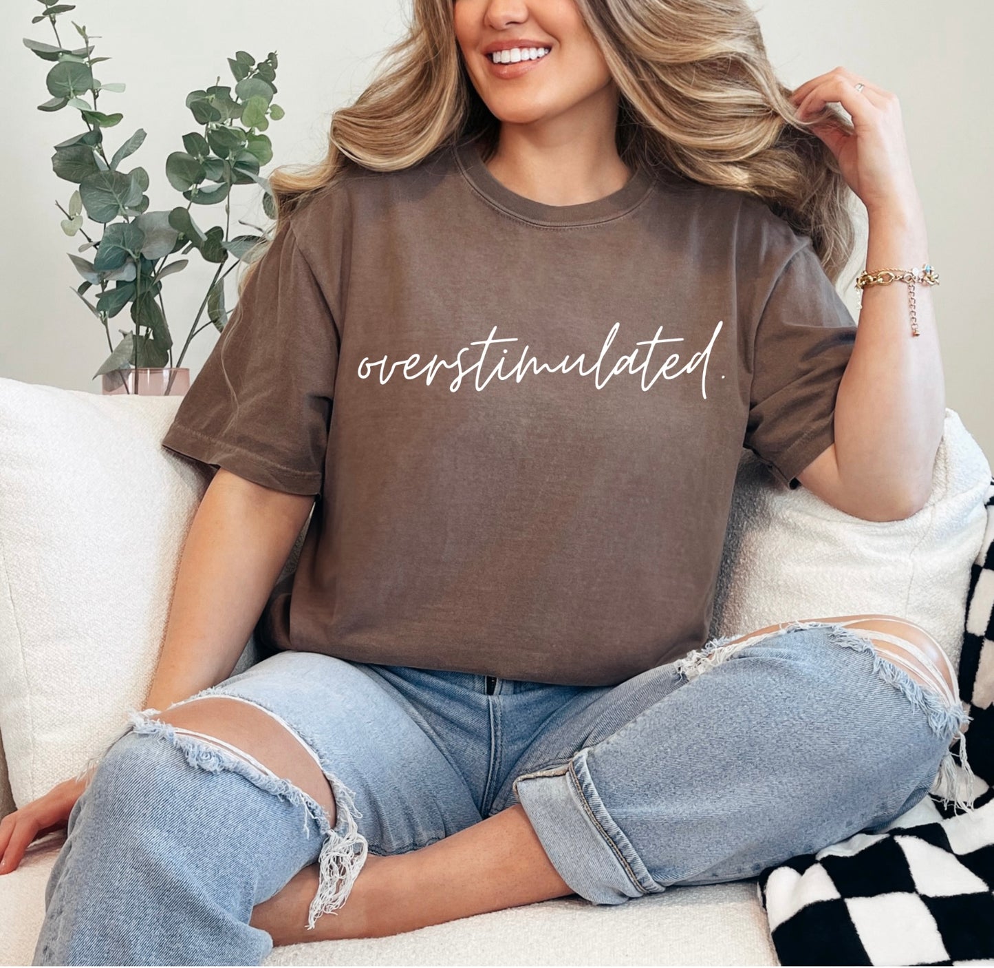 Overstimulated tee