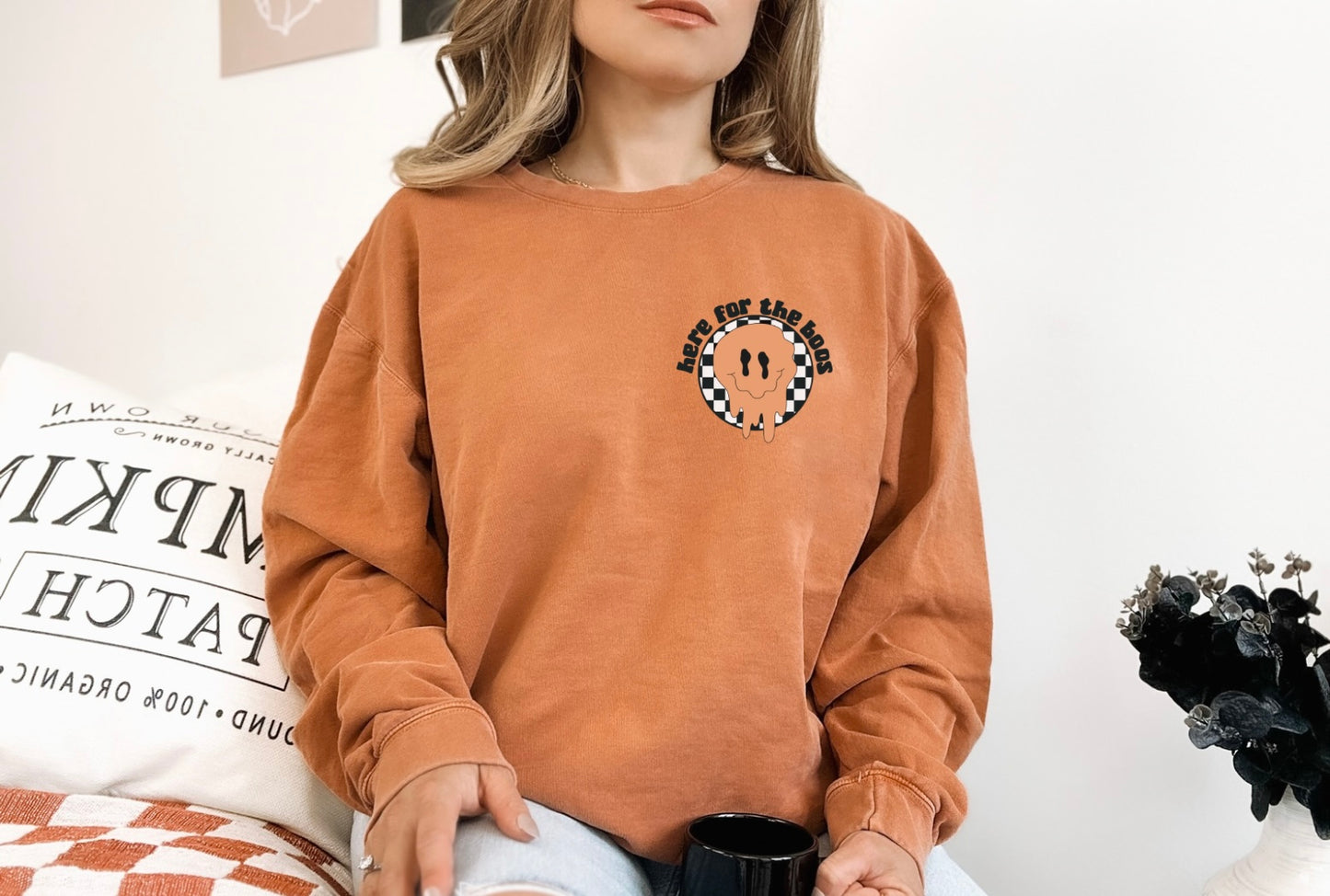 Here For The Boos Women’s Crewneck