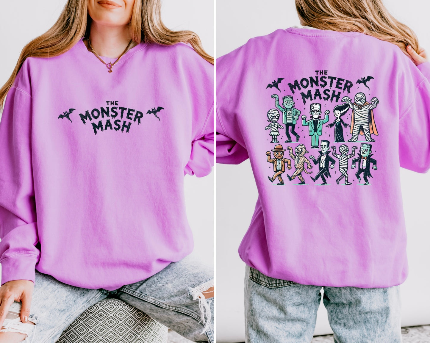 Retro Monster Mash Women’s Crewneck