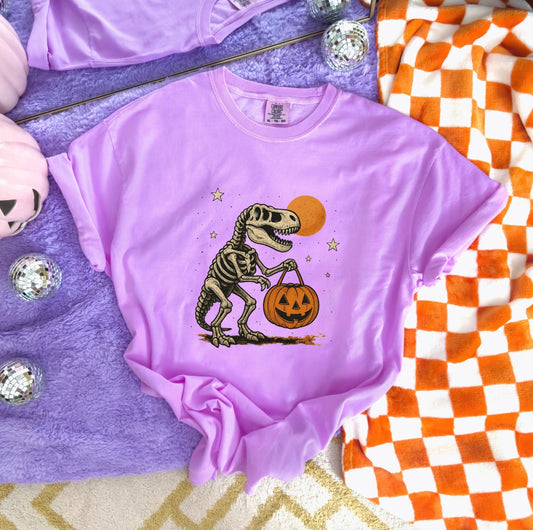 Dinosaur Trick Or Treat Tee