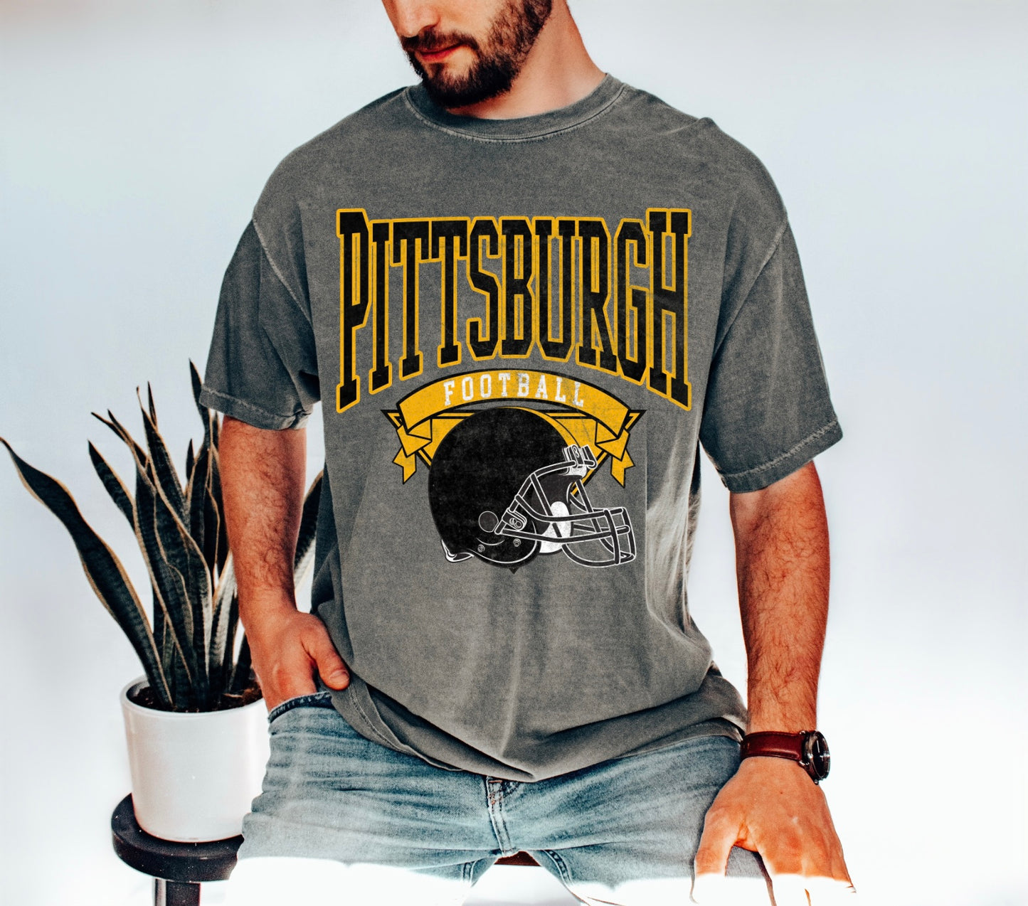 Vintage Steelers men's tee