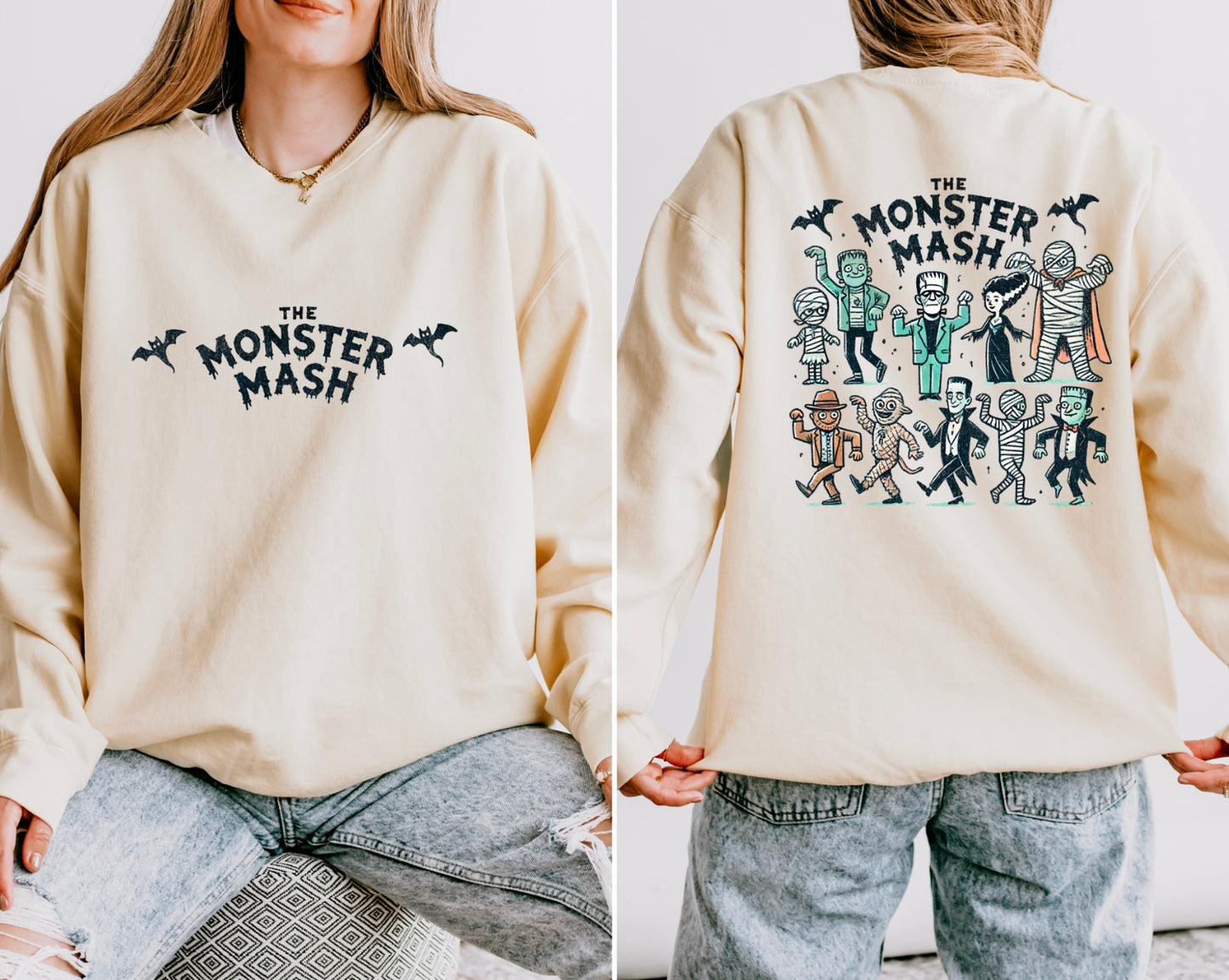 Retro Monster Mash Women’s Crewneck