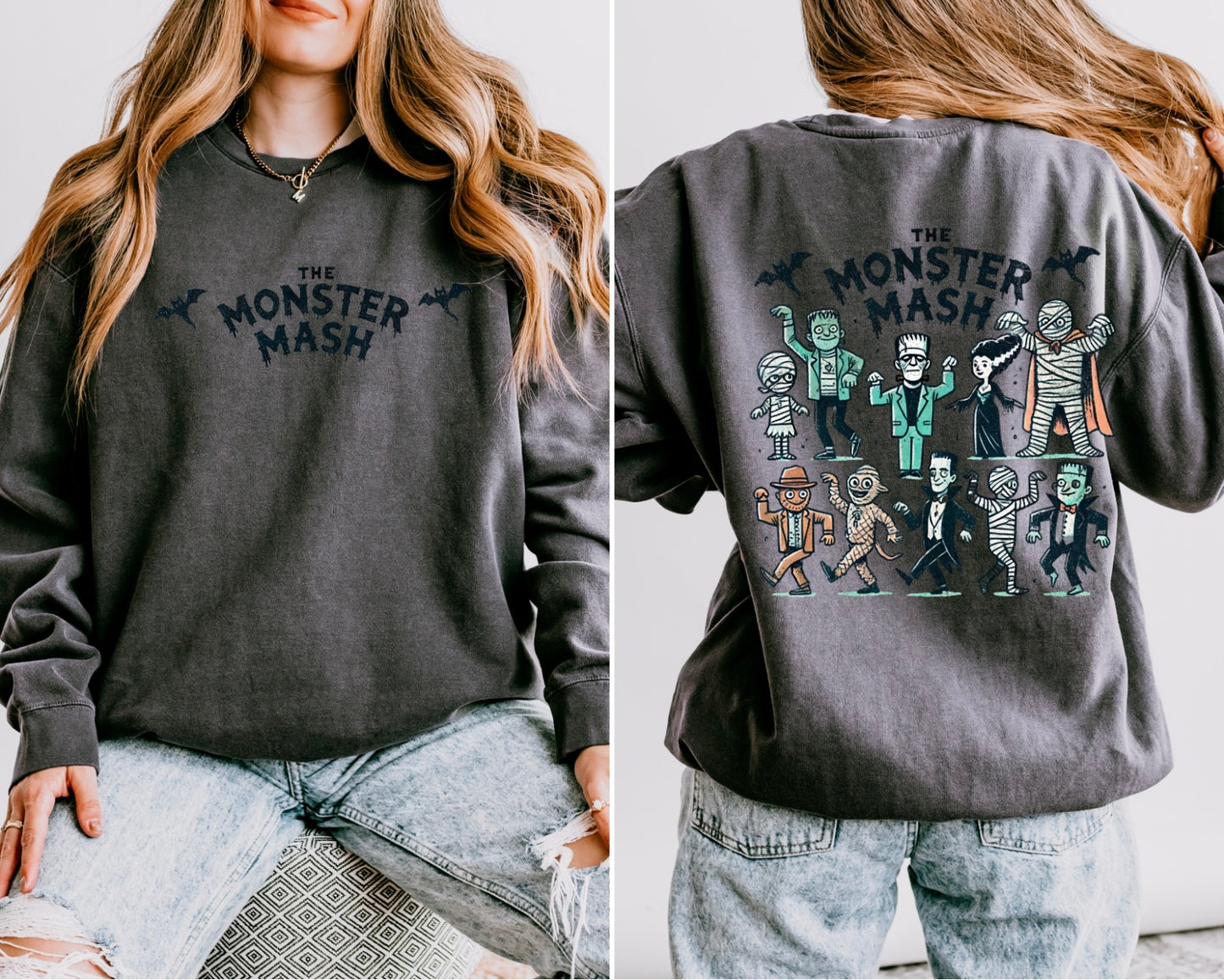 Retro Monster Mash Women’s Crewneck