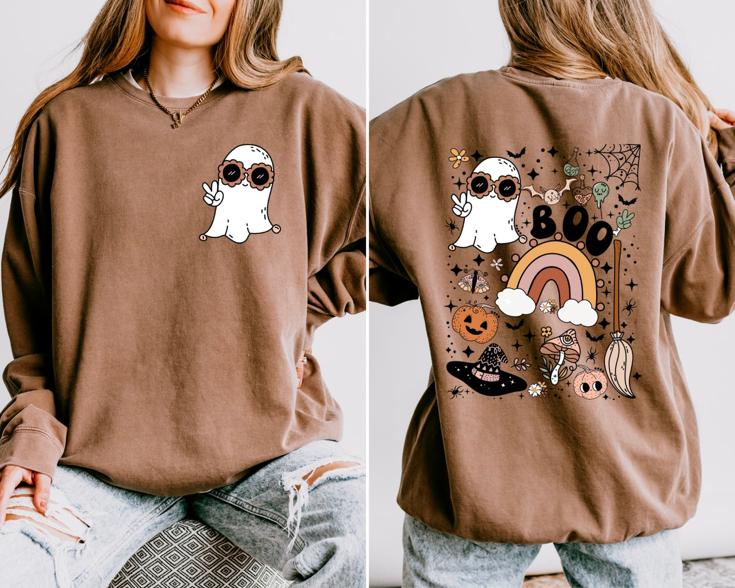 Groovy Ghost Women’s Crewneck