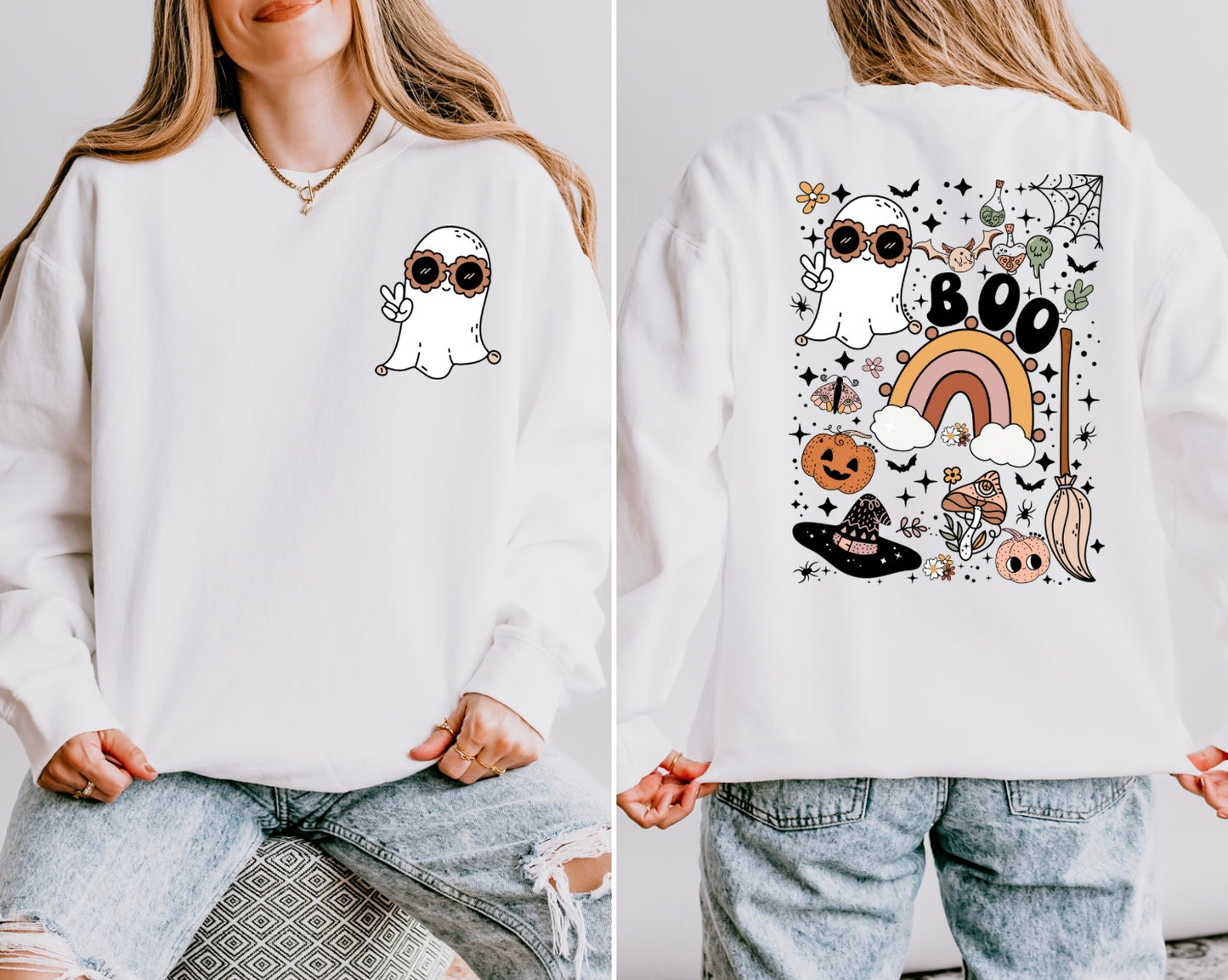 Groovy Ghost Women’s Crewneck
