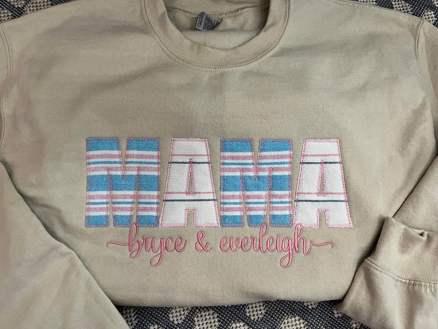 Custom onesie embroidered crewneck