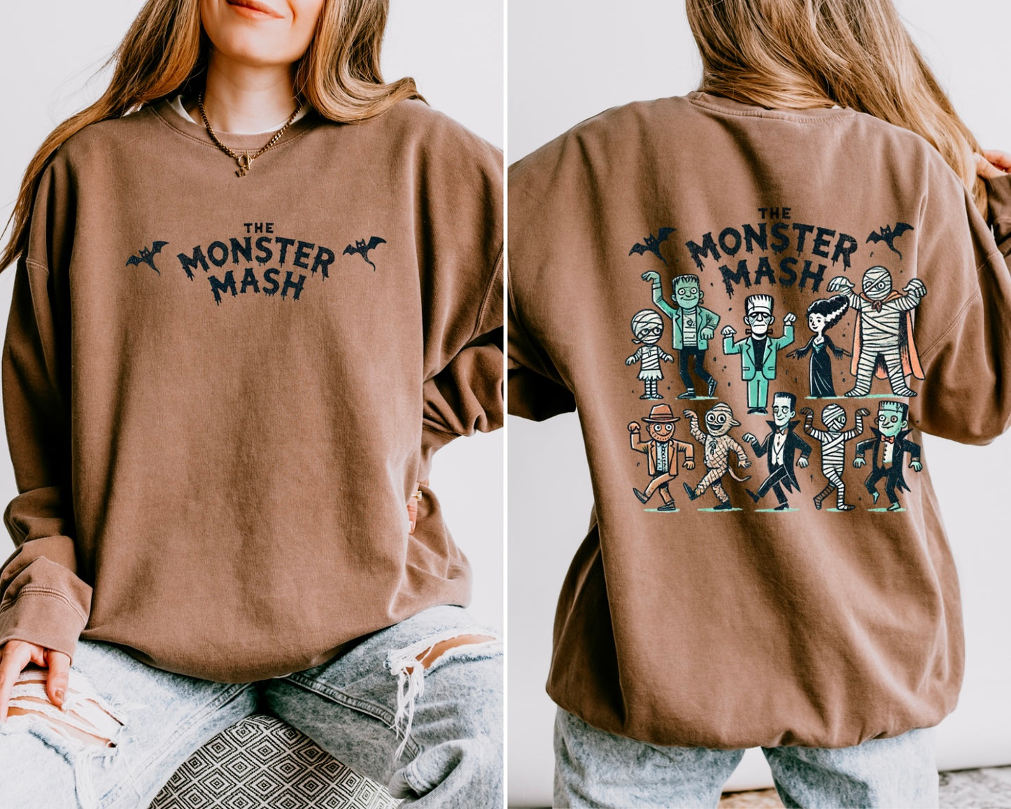 Retro Monster Mash Women’s Crewneck