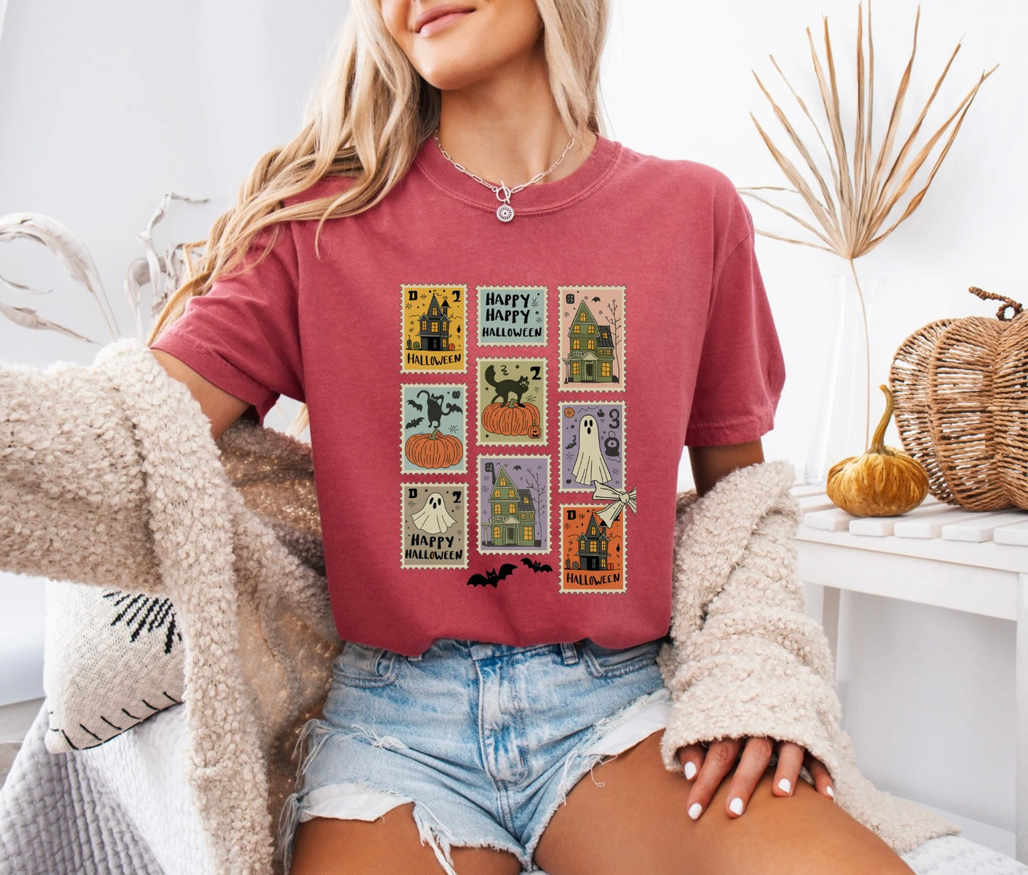 Retro Halloween Stamp Women’s Tee