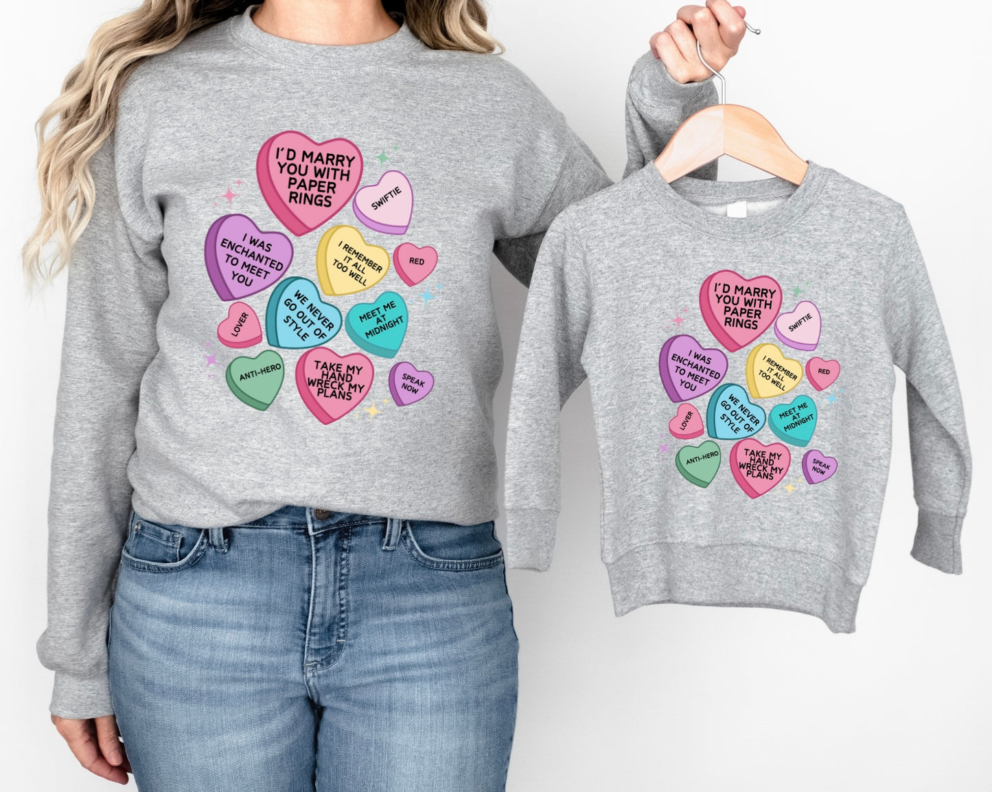 Candy hearts adult size