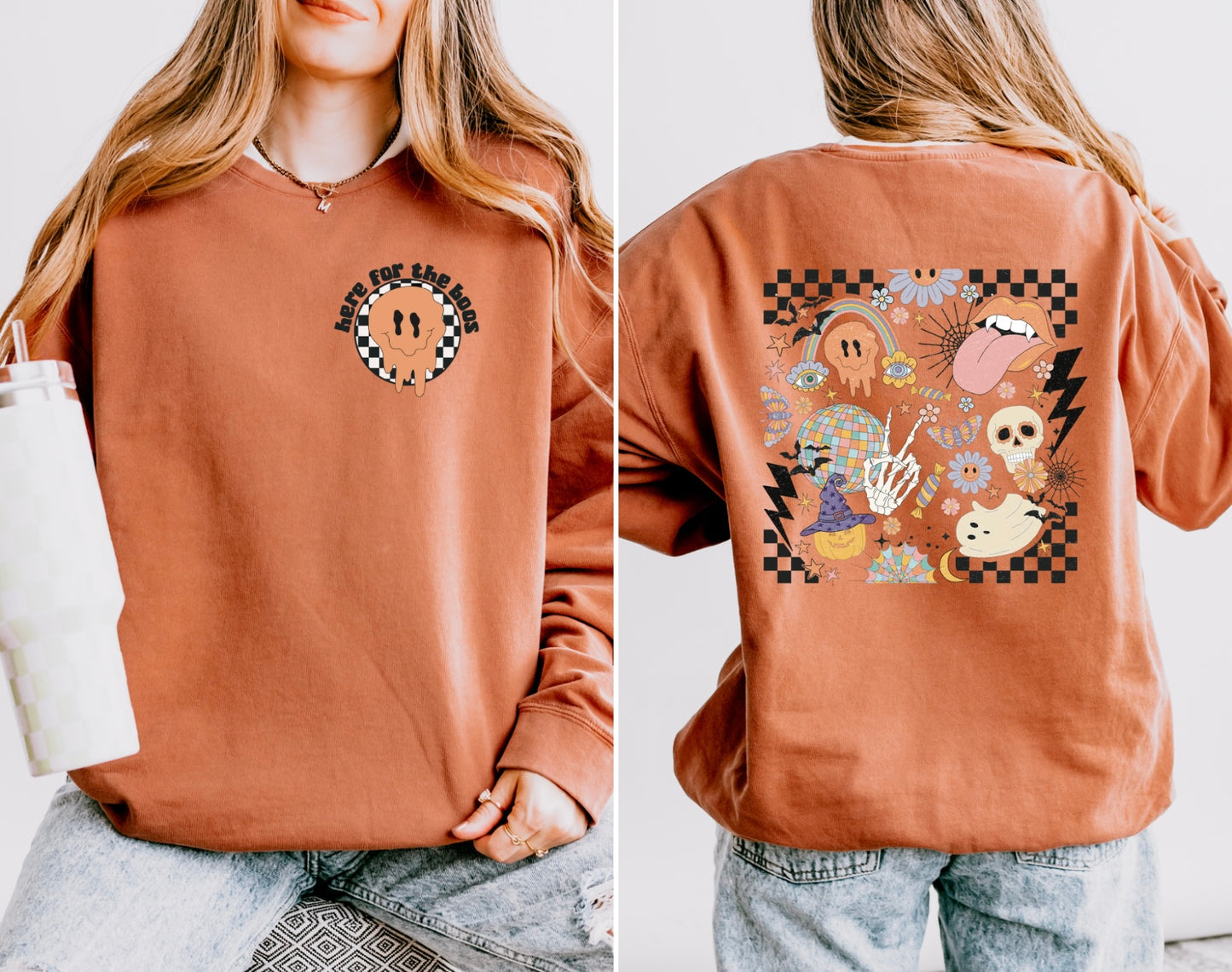 Here For The Boos Women’s Crewneck