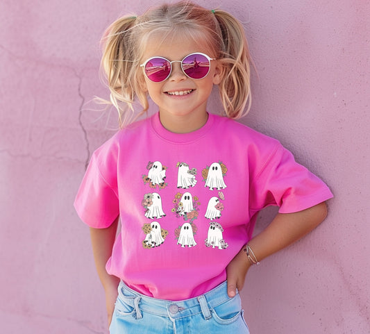 Vintage Ghost Floral Girls Design