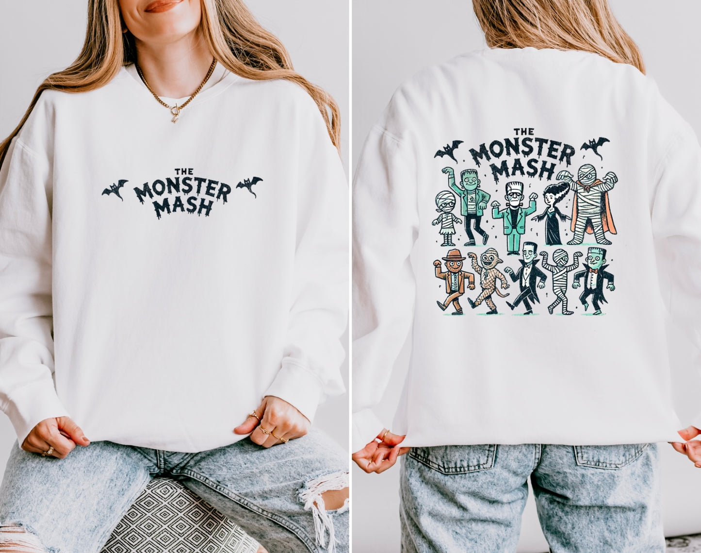 Retro Monster Mash Women’s Crewneck
