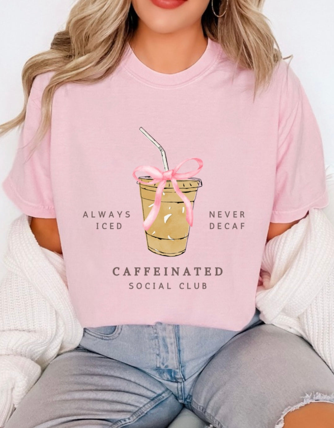 Caffeinated social club tee