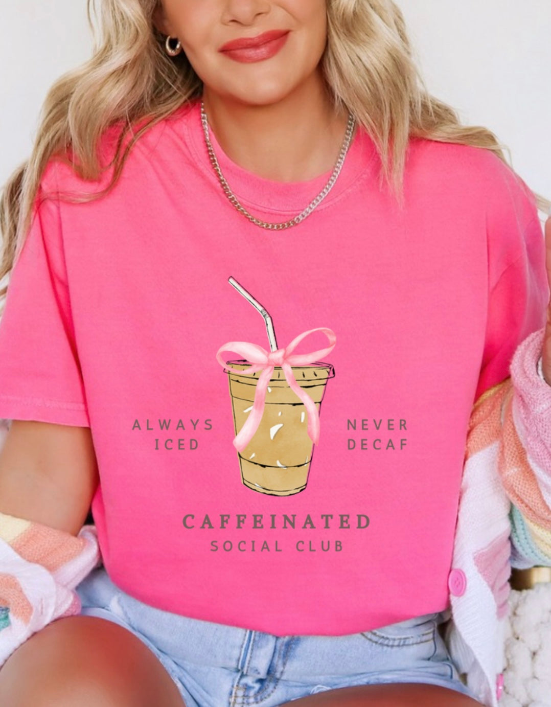 Caffeinated social club tee