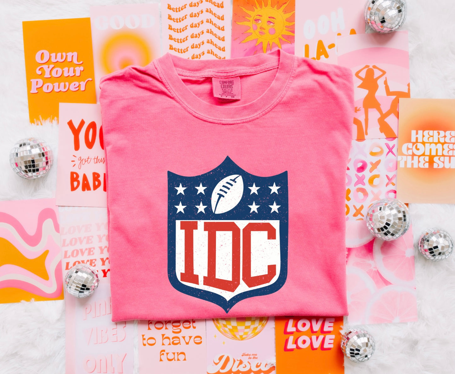 IDC football women’s tee