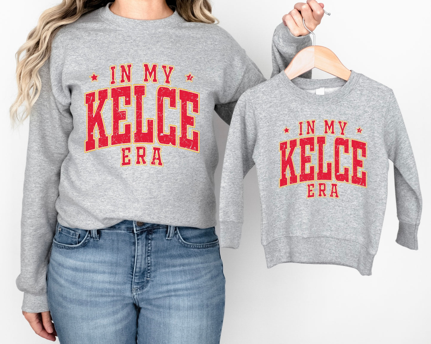 In my Kelce era kids crewneck